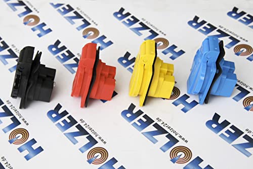 Holzer 8 x Recessed Sockets, Schuko Mounting Socket, 16 A, Wet Room, PA6, + Flange Seal (Red), Blue, Green, Orange, White - Image 3