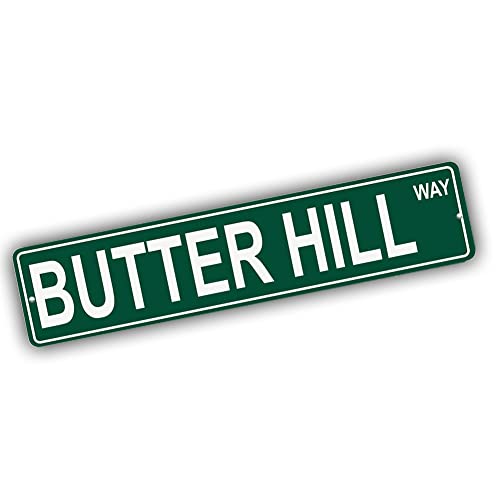 Brotherhood Aluminum Street Sign for Butter Hill - Massachusetts Wall Decor