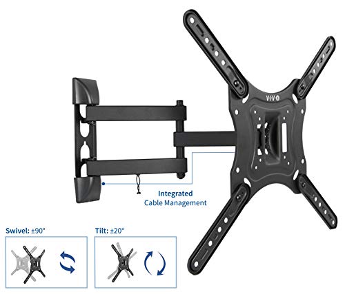Vivo MOUNT-VWSF1 23 To 55 Inch Screen Tv Wall Mount With Adjustable Tilt And Entertainment Shelf thumb #2