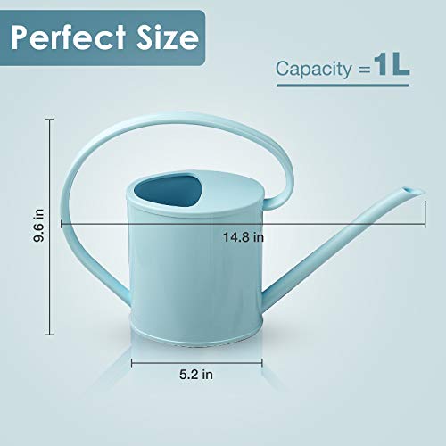 1 Gallon Watering Can for Indoor Plants, Garden Watering Cans for Outdoor Plant House Flower, Modern Plant Watering Can Large Long Spout with Sprinkler Head - Image 5