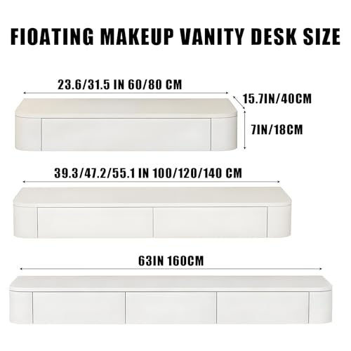 Coffrets de maquillage sur Coiffeuse Murale Moderne 120CM cadeau idéal