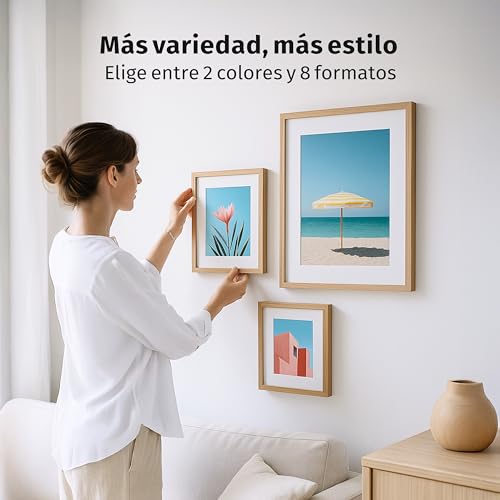 Miniatura 6 de Junomi Paspartú 50x70 Cm Dimensiones Exteriores - Para Formato De Imagen 40x60 Cm - Grosor 1,5 Mm - Color Blanco Crema