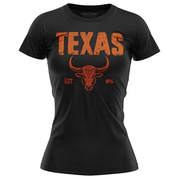 Est 1845 Texas Shirts, Longhorn Shirt for Women, Football Lonestar State Fan T-Shirt2