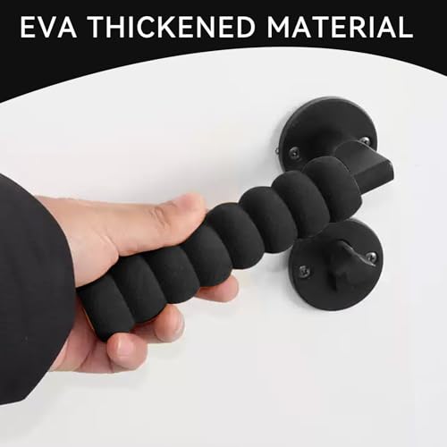 2 Stück Türklinkenpuffer,Türgriff Schutz,Türgriff Stopper,Türstopper Griff Antistatische,Schaumstoff Türstopper Klinke,Wandschutz Türklinke,Door Handle Buffers für Schutz Wänden und Möbeln(Schwarz)