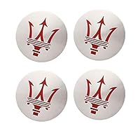 VIQUTRG Set Di 4 Coprimozzi Per Auto - Diametro 60mm, Per Maserati, Antiruggine E Antipolvere - Foto 3