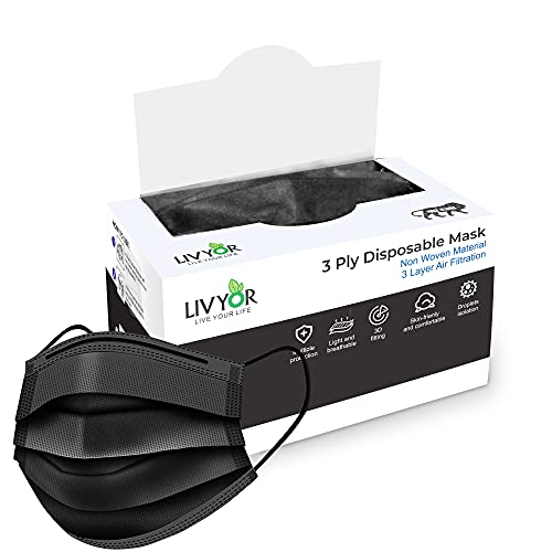 Non-Woven Fabric Disposable 3 Layer Surgical Face Mask With Nose Clip and Soft Ear Loops for Unisex