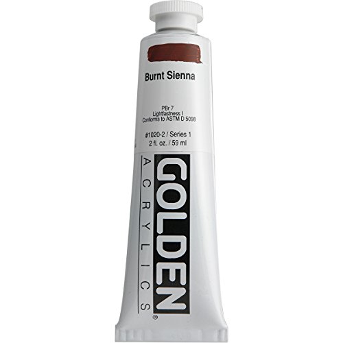 Golden Heavy Body Acrylic Paint, 2-Ounce, Burnt Sienna