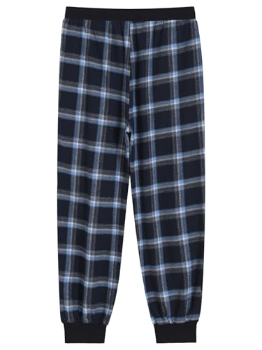 Latuza Men's Cotton Flannel Pajama Pants Plaid Jogger Lounge Pants with Pockets2