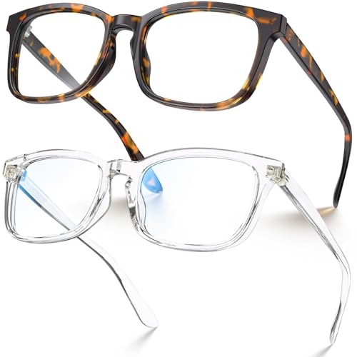 Image of VISOONE Blue Light Blocking Glasses Square with Anti Computer Glare for Gaming Women and Men MONTANA