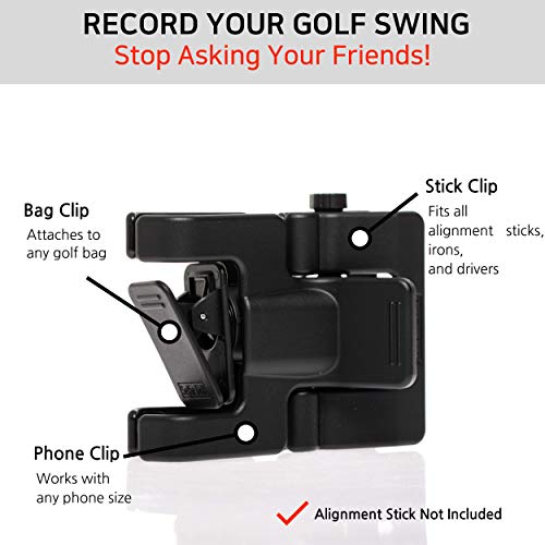 SelfieGolf-Record-Golf-Swing-Portaclips-para-telefono-celular-y-accesorios-de-entrenamiento-Ganador-del-premio-PGA-Best-Product