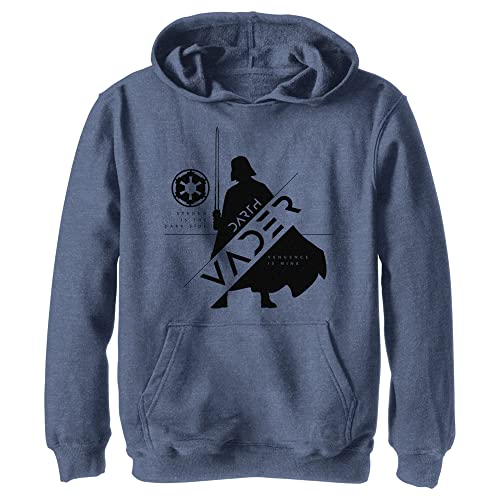 Sweatshirt à capuche Star Wars enfant mixte pull original imprimé Vader silhouette noir