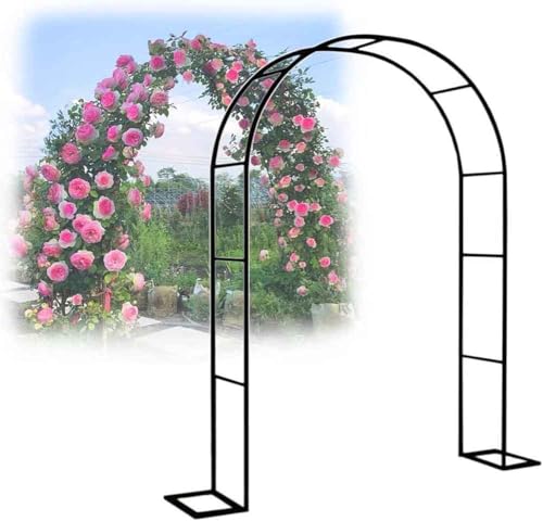 MISKYN Arco for Plantas De Metal for Rosal Trepador, Marco De Soporte De Jardín con Base, Arco Jardin Exterior, Negro 140X230cm 180X230cm 300X230cm,Verde,W3.5M*H2.2M