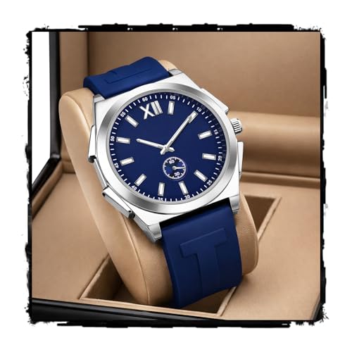 Image of styledose Men's Watch Analog Quartz with Chronograph & Silicone Strap -Casual & Formal Wrist Watch for Men