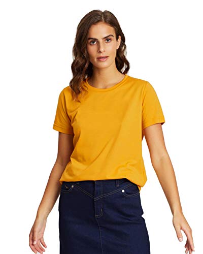 Image of Young Trendz Women Plain Cotton T-Shirts |Women's 100% Cotton Solid Regular Fit Round Neck Half Sleeve Tshirt | Casual T-Shirt| Basic Plain Tshirt for Women | S M L XL