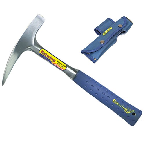 Estwing 14 oz Geological Pointed Tip Rock Pick W/Blue Nylon Sheath - E3-14P & 23