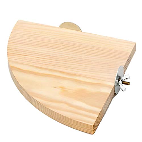 image for LSSH Bird Perch Platform Stand，Wood Perch Bird Platform Parrot Stand