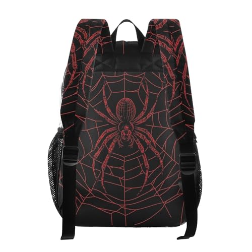 Halloween Spider Web Black Clear Backpack PVC Transparent Backpack Lightweight Book Bags Capacity Clear Bag for Boys Girls3