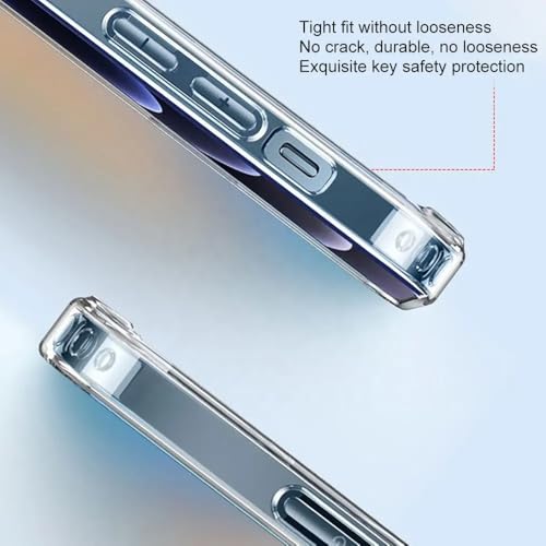 Image of Back Cover Case for iPhone Offers Mag-Safe Compatibility | Crystal-Clear Design | Camera Protection | Durable PC & TPU Construction (Transparent, iPhone 13 Pro)