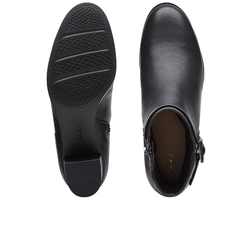 Clarks Bottes LOKEN Zip WP en cuir noir pour homme - 6