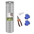 HOPERAN Hardware Cloth 1/2 Inch 36 x 50 ft - 19 Gauge Chicken Wire Fencing Mesh, Hot Dipped Galvanized After Welding, Wire Fence Rolls for Garden Fencing, Gopher Wire Rabbit Wire Poultry Netting