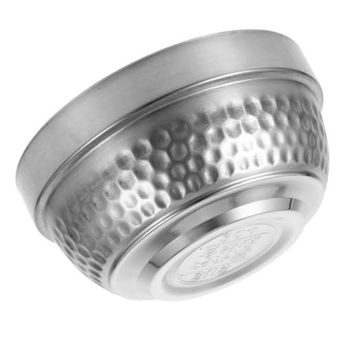 BRIGHTFUFU Double Insulation Salad Bowl 304 Stainless Steel Versatile for All Meals