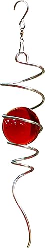 Miniatura 9 de Bola de observación, cola en espiral, orbe de vidrio rojo, 3D, estabilizador, cola en espiral para molinillo de viento, regalos ideales, adornos de