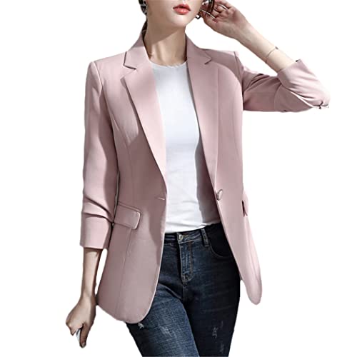 Women Korea Casual Slim Blazers Jackets Work Coat Outerwear Autumn Office Lady Career Jacket2