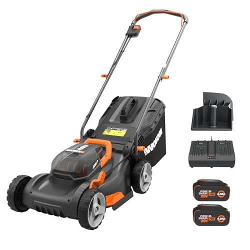 WORX 40V 17-Inch Cordless Mower - 2 Batteries Included