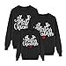 Christmas Matching 𝗣ajamas for Family, Cute Graphic Jumper Long Sleeve O-Neck Soft Holiday Costumes for Family