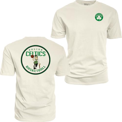 Image of Blue 84 NBA Unisex-Adult NBA Officially Licensed T-Shirt Ringspun Front /Back Ivory