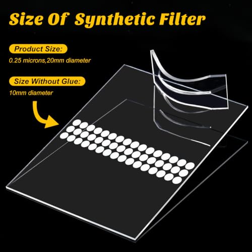 Image of Zonon 192 Pieces Synthetic Filter Paper Stickers 25m Mycology Filter Patch Stickers 0.025 ΜM Synthetic Filters Discs Micropore Adhesive Sticker for Wide Mouth Mushroom Cultivation Mason Jar Lids