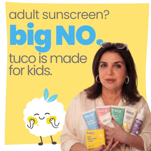 Image of Tuco Kids 2 in 1 Face Cream + Sunscreen SPF 30 with Saffron oil for Kids | Ages 2-5, 5-10, 10-15 | UVA /UVB PA++++ | Broad Spectrum | Benzophenone- 3, Avobenzone Free | 30gm |