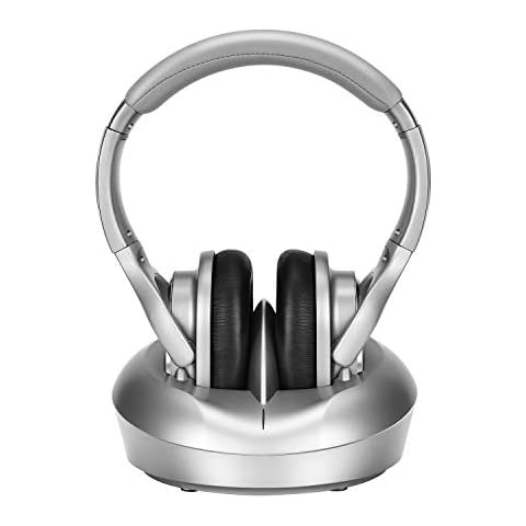 ZANCHIE TV Wireless Headphones, Over Ear Headsets with RF Transmitter Charging Dock, Digital Stereo TV Watching Headsets Ideal for Seniors & Hearing Impaired Cover