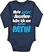 Shirtracer Patentante Baby - Gutes Aussehen Patin Junge - blau/weiß - 3/6 Monate - Navy Blau - Baby Junge - BZ30 - Baby Body Langarm