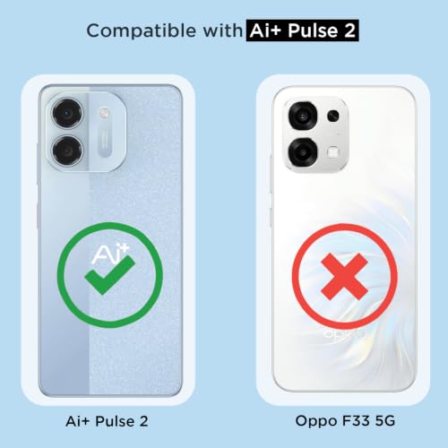 Image of Pikkme Back Cover for Ai Plus Pulse 2 Mag-Safe Shockproof PC + TPU | Protective Case Magnetic Support | Bumper Case (Transparent Mag-Safe)