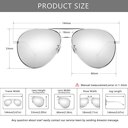 Image of SUNGAIT Women's Lightweight Oversized Aviator Sunglasses
