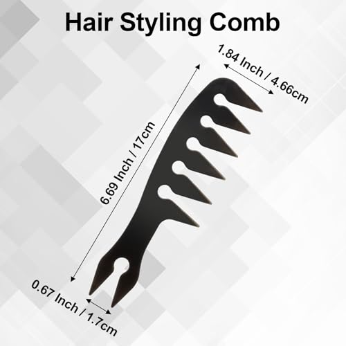 Peine texturizador para cabello rizado y grueso ergonómico miniatura 4