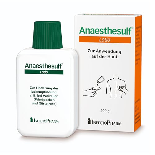 ANAESTHESULF Lotio, 100 g – Lotion zur Juckreizlinderung, insbesondere bei Windpocken und Gürtelrose | 3-fach stark | Soforthilfe & lang anhaltende Linderung bei Juckreiz | Zur Anwendung auf der Haut