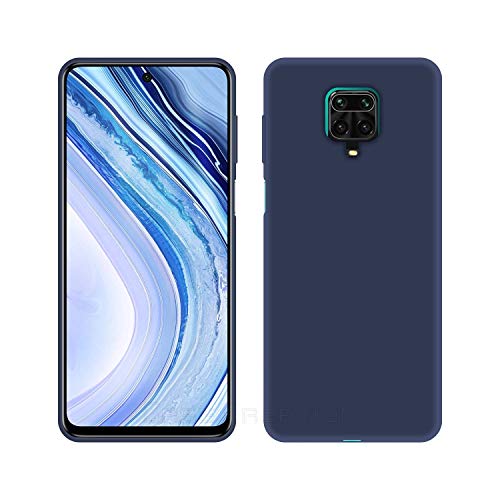 Image of Case Creation Luxurious OG Series for Xiaomi Redmi Note 9 Pro Case Cover,Anti-Dirty Slim Case Frosted Matte Candy TPU Raised Bezel (Splash of Color) Back Cover for Redmi Note 9 Pro -Electric Blue