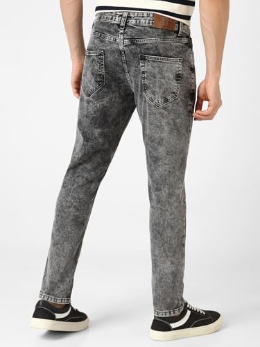 Image of Urbano Fashion Men's Mid Rise Slim Fit Washed Jeans Stretchable