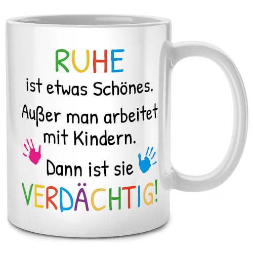 Seness Verdächtige Ruhe Kinder Tasse, Abschiedsgeschenk Erzieherin mit...