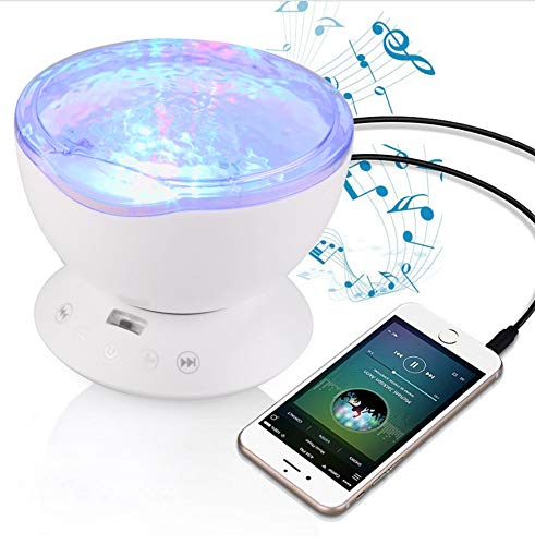 Luces De Noche Estrellada Surf Cielo Estrellado Aurora Luces De Noche Led Proyector Luces Luces De Usb Ilusión De Luces De Noche Adecuado Para Bebés, Blanco