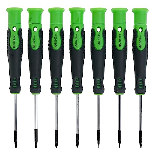 Brackit 42 Pieces Premium Screwdriver Set with Magnetic Tips and Rubber Handles, Including Phillips and Flat Heads in Durable Storage Case