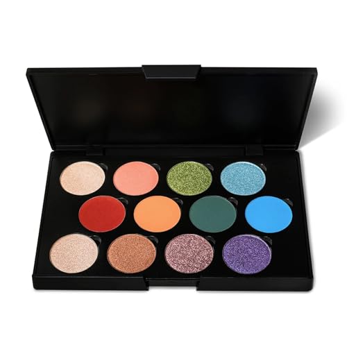 Poise Makeup Mineral Pressed Glam Eye Color Palette | 12