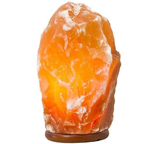 Vaster Premium Quality Himalayan Salt Lamp Crystal Rock Hand Crafted Lamps Healing Ionizing Removes Negative Ions USB Crafted Natural Lamps 100% Original (Pink Natural 5-7 KG)