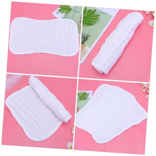 SECFOU 5pcs Cotton Burp Pads Soft Shoulder Burp Towels for Extra Absorbent Saliva Pads Lightweight and Convenient for Newborns for Showers and Holidays2