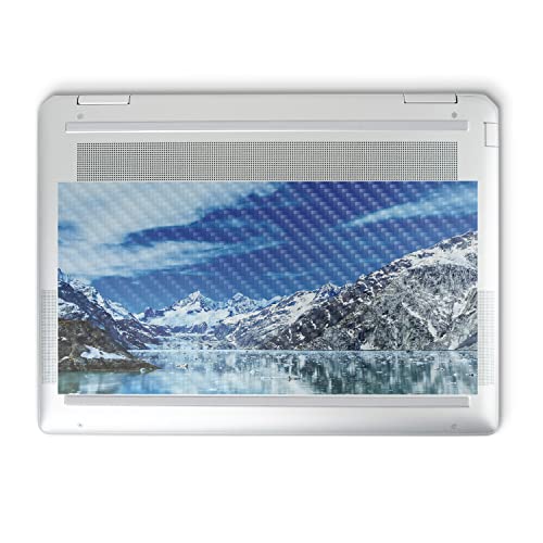 Image of MightySkins Carbon Fiber Skin Compatible with HP Spectre x360 14 inch (2022) Full Wrap Kit - Sky Lake | Protective, Durable Textured Carbon Fiber Finish | Easy to Apply | Made in The USA