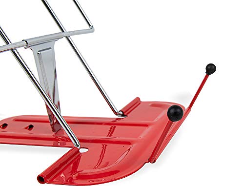 OFITURIA Atril de Escritorio Metalico con 3 Inclinaciones - Soporte para Libros, Cuadernos, Tablets Ajustable Atril para Documentos - Dimensiones 17,5 x 10 x 23,5 cm (1 UNIDAD)