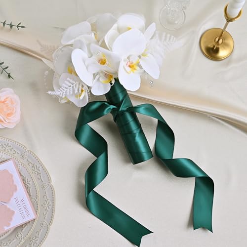 Image of Double Face Teal Satin Ribbon 1-1 /2 inch X 50 Yards Polyester Teal Ribbon for Gift Wrapping Very Suitable for Weddings Party Hair Bow Invitation Decorations and More