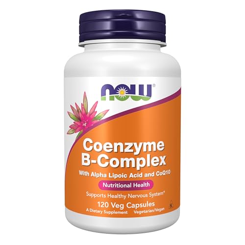 Now Supplements Co-Enzyme B Complex with ALA and CoQ10 120 Veg Caps